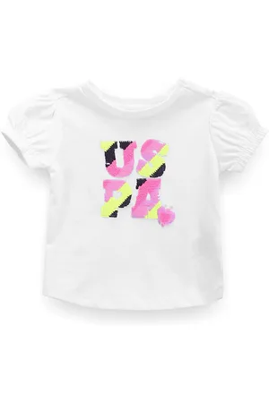 Ralph Lauren Girls Floral Printed Applique T-shirt