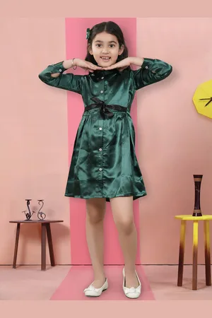BAESD Girls Satin Shirt Dress