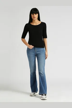 Pepe Jeans Self Design Ribbed Knitted Weave Top