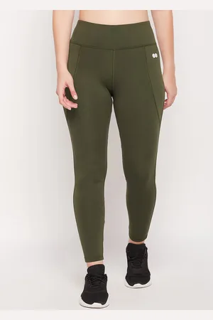 Clovia Slim-Fit Ankle-Length Gym Tights