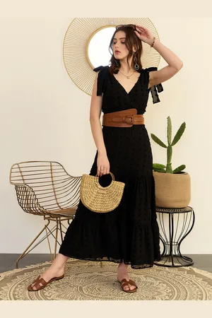 Berrylush Self Design Sleeveless Jacquard Maxi Dress