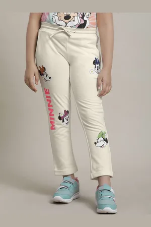 Kidsville Girls Mickey & Friends Printed Track Pants