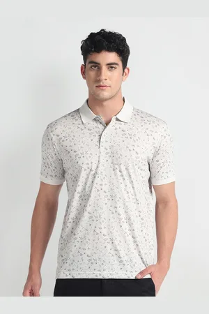 Arrow Men Printed Polo Collar Pockets T-shirt