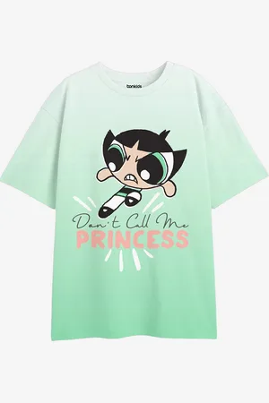 BONKIDS Girls Graphic Printed Drop-Shoulder Sleeves Cotton Oversized T-shirt