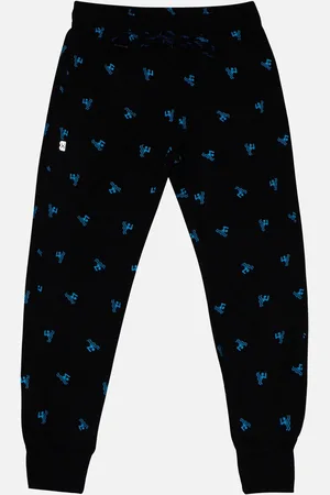 BodyCare Boys Printed Cotton Mid Rise Joggers