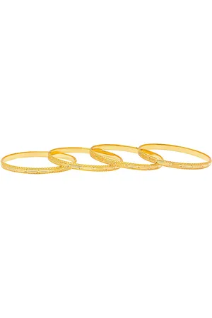 Shivansh Set Of 4 Gold-Plated Bangles