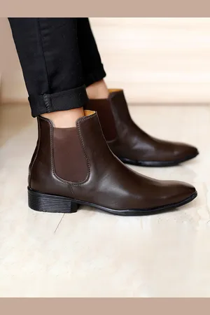 Roadster The Lifestyle Co. Men Brown Square Toe Mid Top Chelsea Boots
