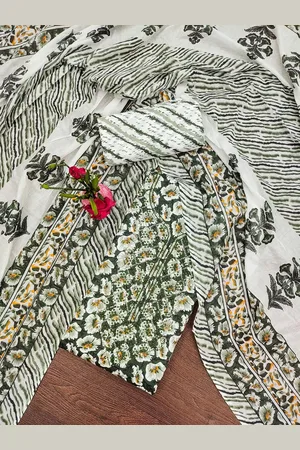 Kalini Ethnic Motifs Printed Pure Cotton Unstitched Dress Material