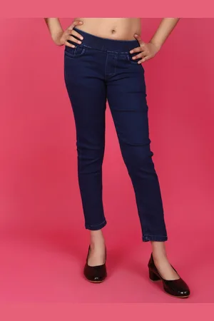 V-Mart Girls Mid-Rise Cotton Denim Jeggings