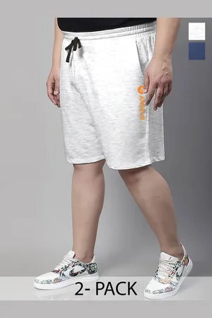 Ardeur Plus Size Pack Of 2 Mid-Rise Cotton Shorts