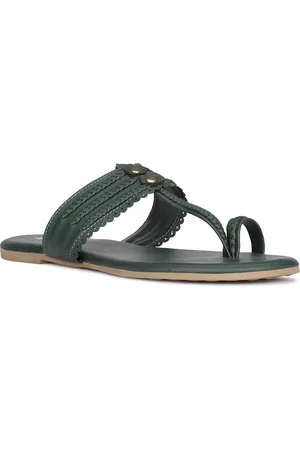 Bata Textured One Toe Flats