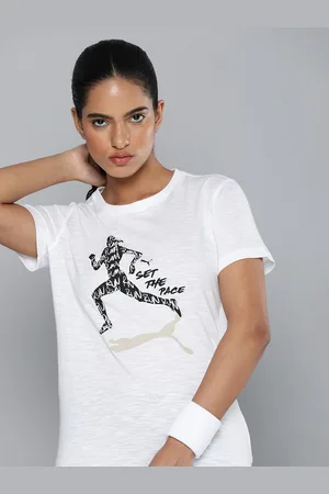 PUMA Women Run Slogan Printed dryCELL Training T-shirt