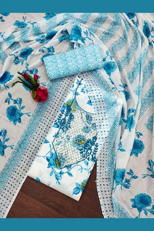 Kalini Floral Printed Unstitched Dress Material