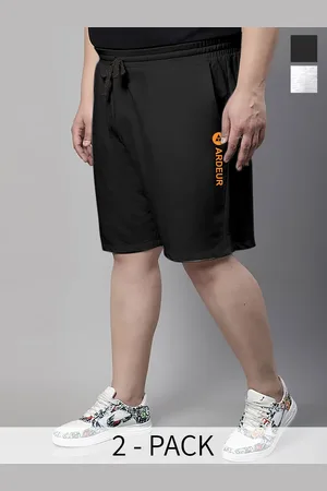 Ardeur Plus Size Pack Of 2 Mid-Rise Cotton Shorts