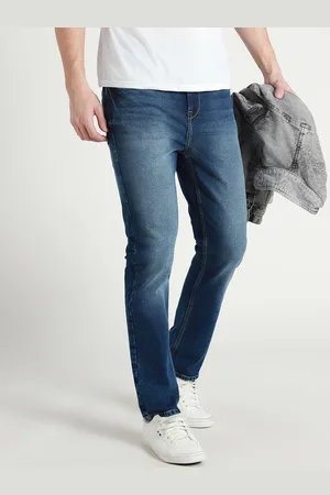 Dennis Lingo Men Mid-Rise Straight Fit Clean Look Light Fade Stretchable Jeans