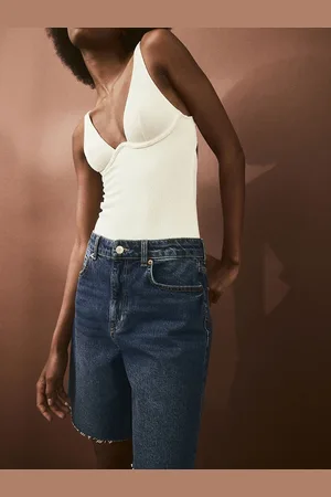H&M Women Denim Bermuda Shorts