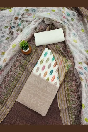 Kalini Ethnic Motifs Printed Unstitched Dress Material