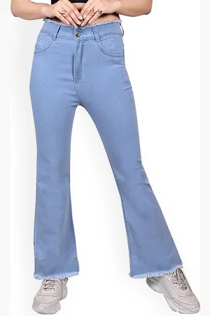 BAESD Girls Bootcut High-Rise Cotton Jeans