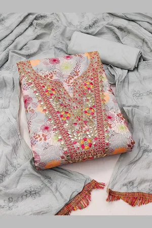 Kalini Floral Printed Unstitched Dress Material