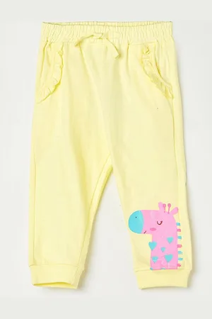 Lifestyle Girls Graphic Printed Mid-Rise Jogger