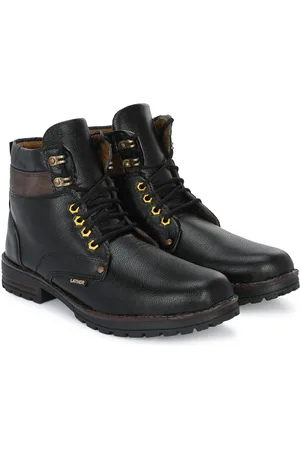 WOAKERS Men Round Toe Mid-Top Boots
