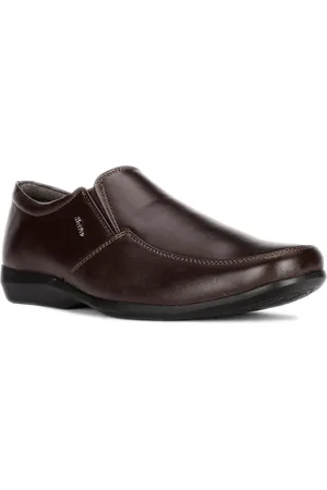 Bata Men Textured Formal Slip-On Shoes
