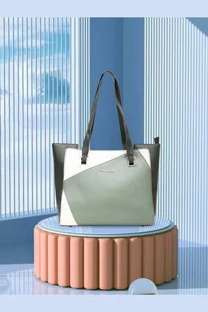 Caprese Colourblocked Structured Tote Bag