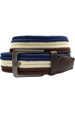 The Tie Hub Men Braided Stretchable Casual Elasticated Belt