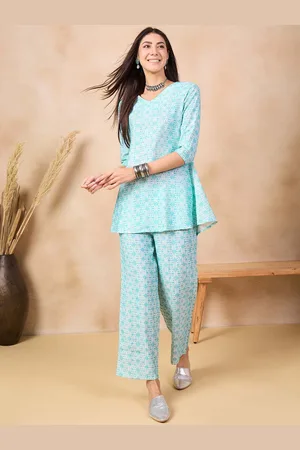 Anouk Printed V-Neck Tunic With Palazzo