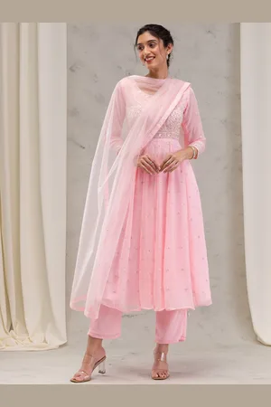 Koskii Women Ethnic Motifs Embroidered Regular Thread Work Kurta with Trousers & With Dupatta