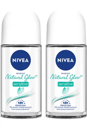 Nivea Women Set Of 2 Natural Glow Sensitive 48Hr Protection Roll-On Deodorant - 50ml Each