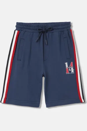 Blue Giraffe Boys Mid Rise Pure Cotton Shorts