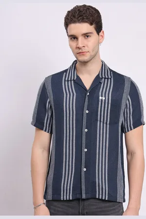 Lee Men Opaque Striped Casual Shirt