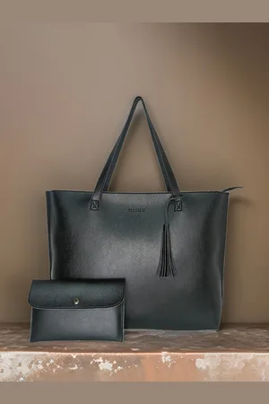 IMARS Structured Shoulder Bag with Tasselled