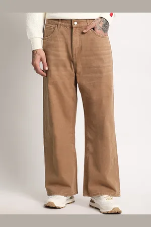 The Bear House Men Straight Fit Clean Look Pure Cotton Jeans