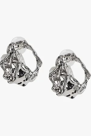 Kazo Silver-Plated Contemporary Drop Earrings