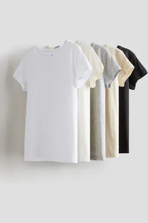 H&M Girls 5-Pack Cotton T-shirts