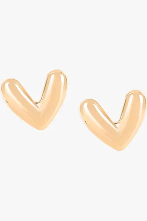 Kazo Gold-Plated Heart Shaped Studs Earrings