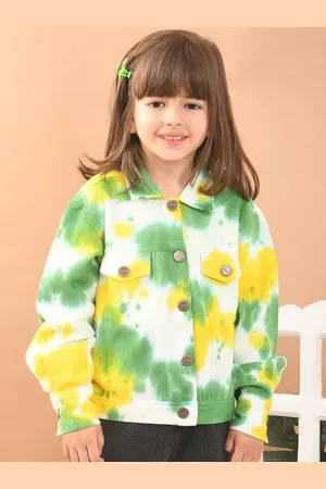 Superminis Girls Tie & Dye Dyed Long Sleeves Denim Jacket
