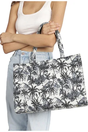 MINI WESST Floral Printed Oversized Shopper Tote Bag