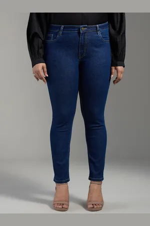20Dresses Women Plus Size Blue SS24 ELPP Jeans Skinny Fit Mid-Rise Stretchable Jeans