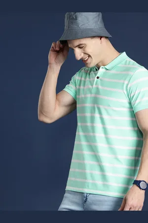 Mast & Harbour Men Striped Polo Collar T-shirt