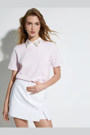 Koton Women Polo Collar Pockets T-shirt