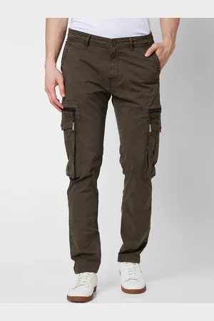 SPYKAR Men Mid-Rise Cotton Cargos Trousers