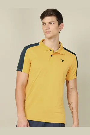 TECHNOSPORT Men Active Colorblocked Relaxed Fit Polo T-shirt