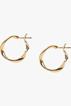 Kazo Gold Plated Circular Hoop Earrings
