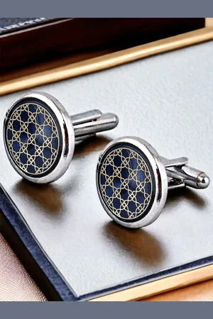 Lucky Jewellery Silver-Plated Cufflink
