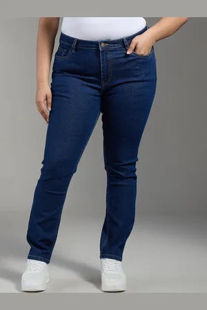 20Dresses Women Plus Size Blue SS24 ELPP Jeans Slim Fit High-Rise Stretchable Jeans