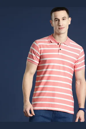 Mast & Harbour Men Striped Polo Collar T-shirt