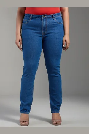 20Dresses Women Plus Size Blue SS24 ELPP Jeans Slim Fit High-Rise Stretchable Jeans